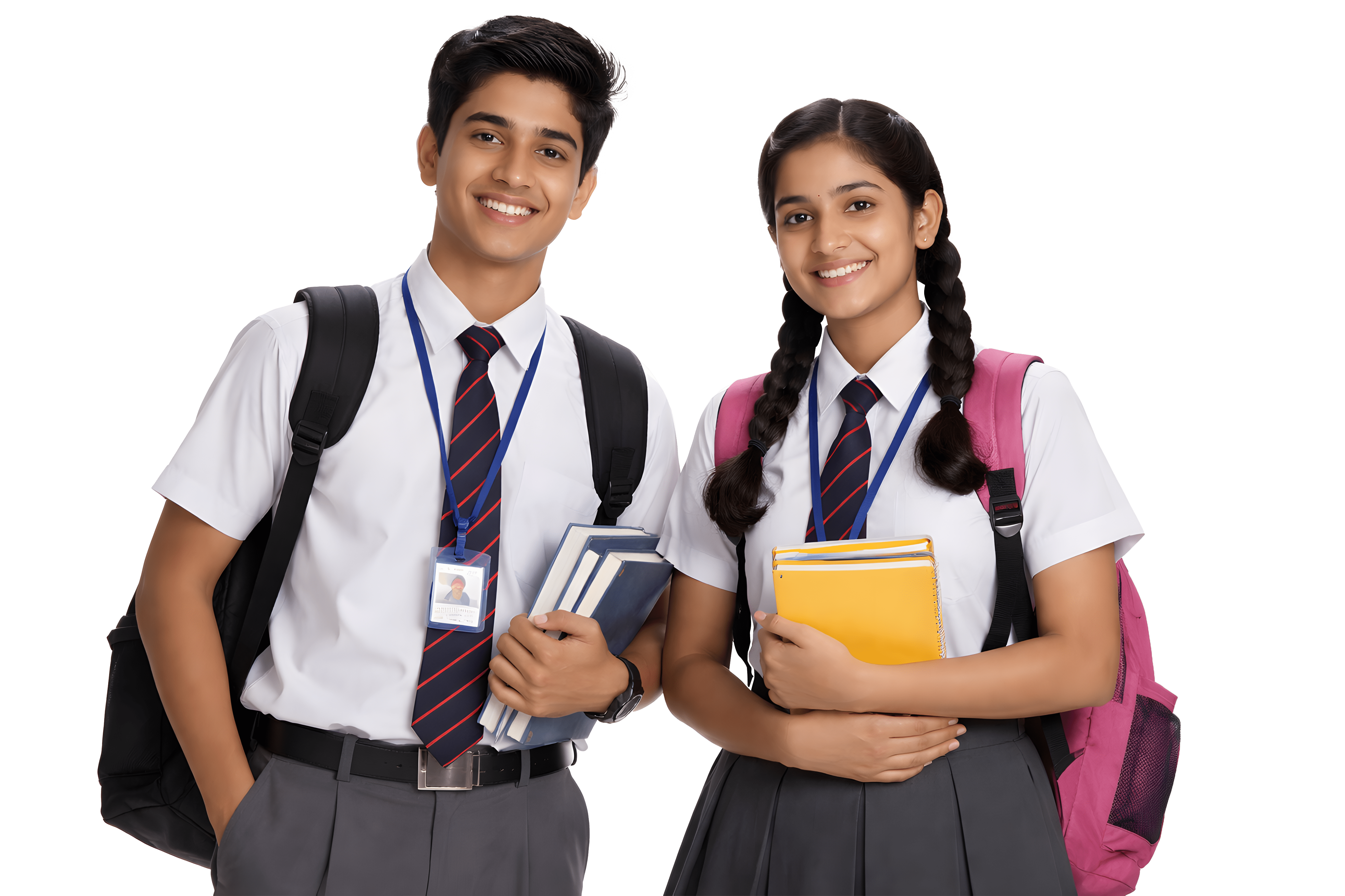 Smiling school children